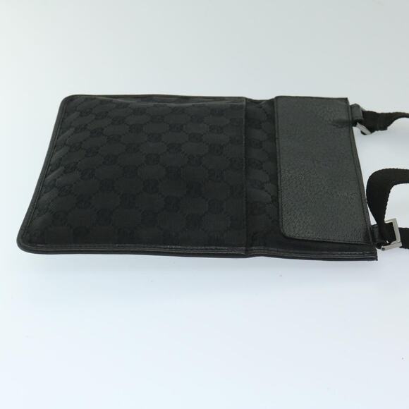 GUCCI GG Canvas Shoulder Bag Black - Picture 4 of 13